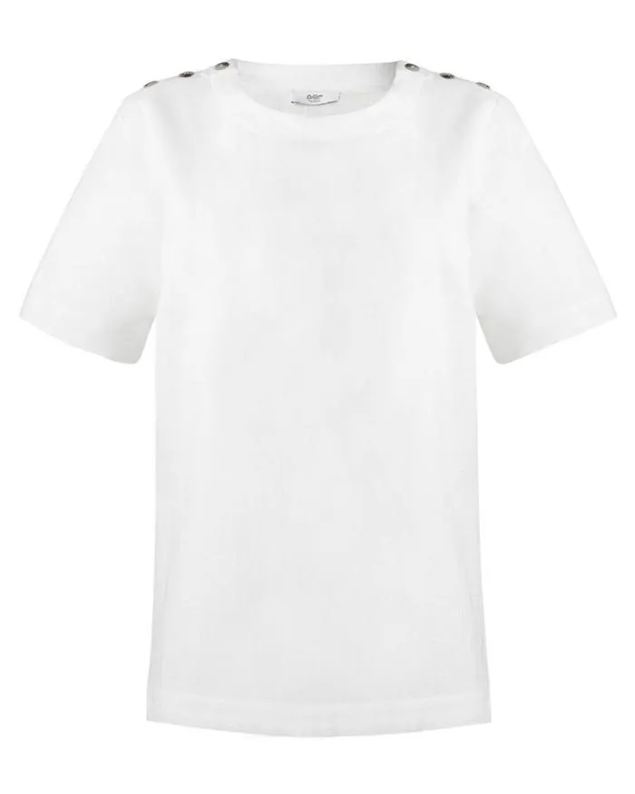 Cotton Traders Shirts and Blouses CottonLinen Button Detail Top 8211 Women