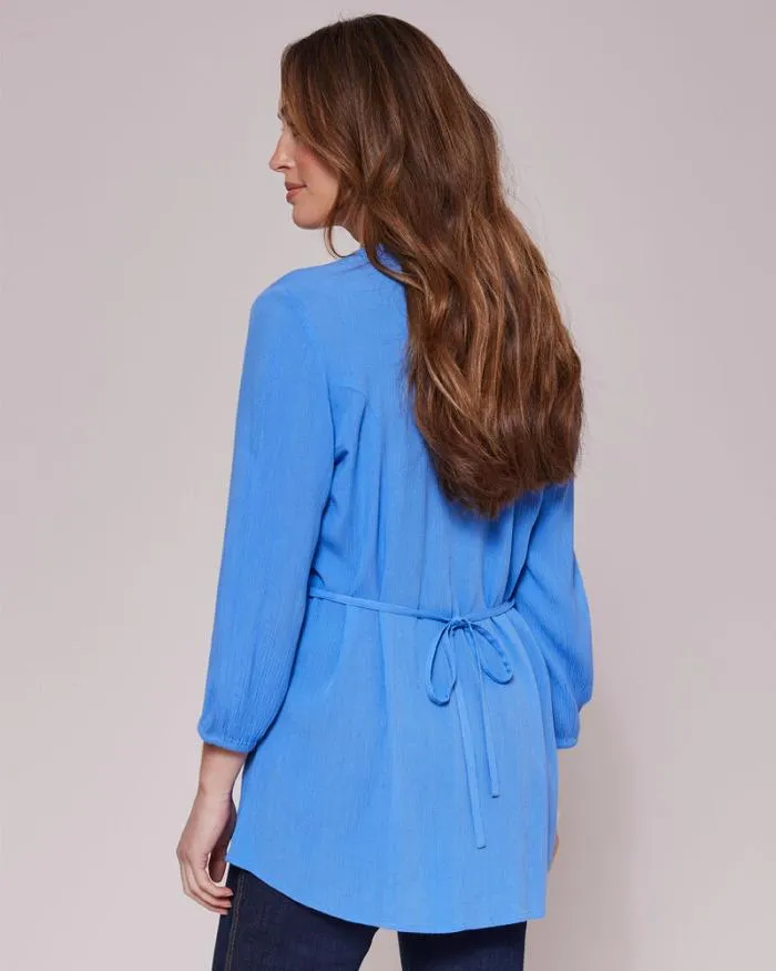 Cotton Traders Shirts and Blouses Crinkle Sleeve Tunic 8211 Women