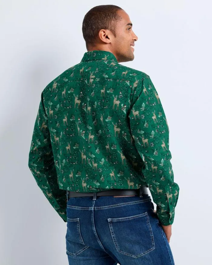 Cotton Traders Shirts Long Sleeve Soft Touch Print Shirt 8211 Men