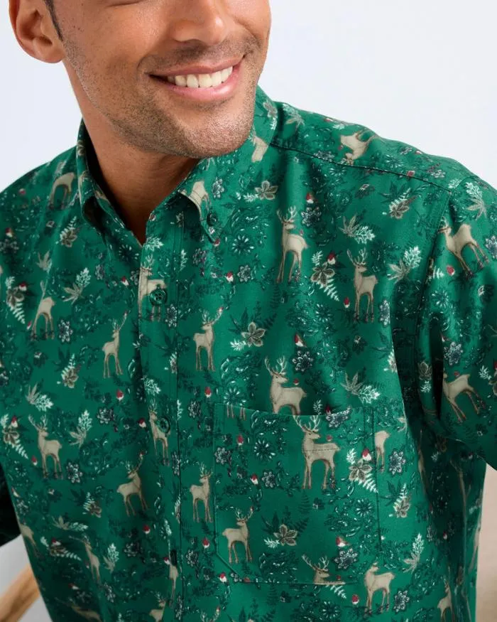 Cotton Traders Shirts Long Sleeve Soft Touch Print Shirt 8211 Men