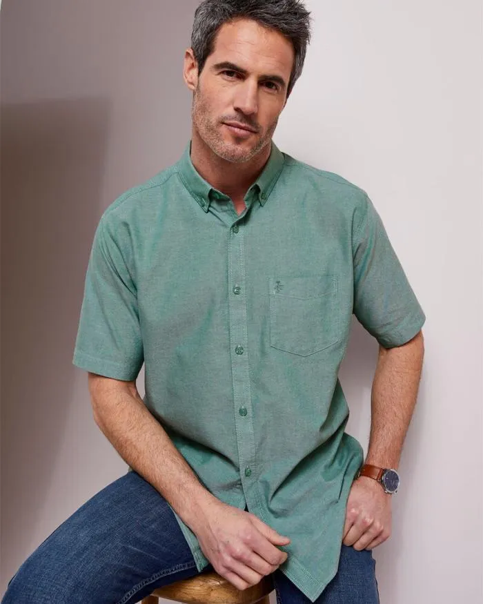 Cotton Traders Shirts Short Sleeve Oxford Shirt 8211 Men