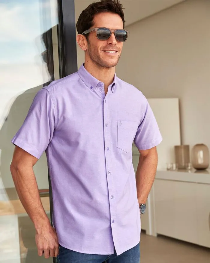 Cotton Traders Shirts Short Sleeve Oxford Shirt 8211 Men
