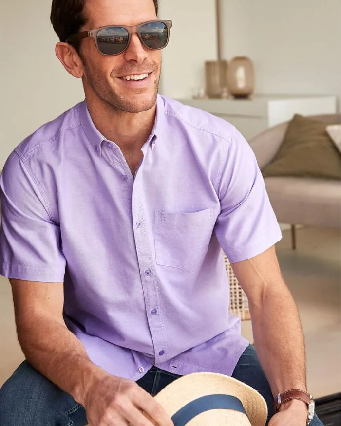 Cotton Traders Shirts Short Sleeve Oxford Shirt 8211 Men