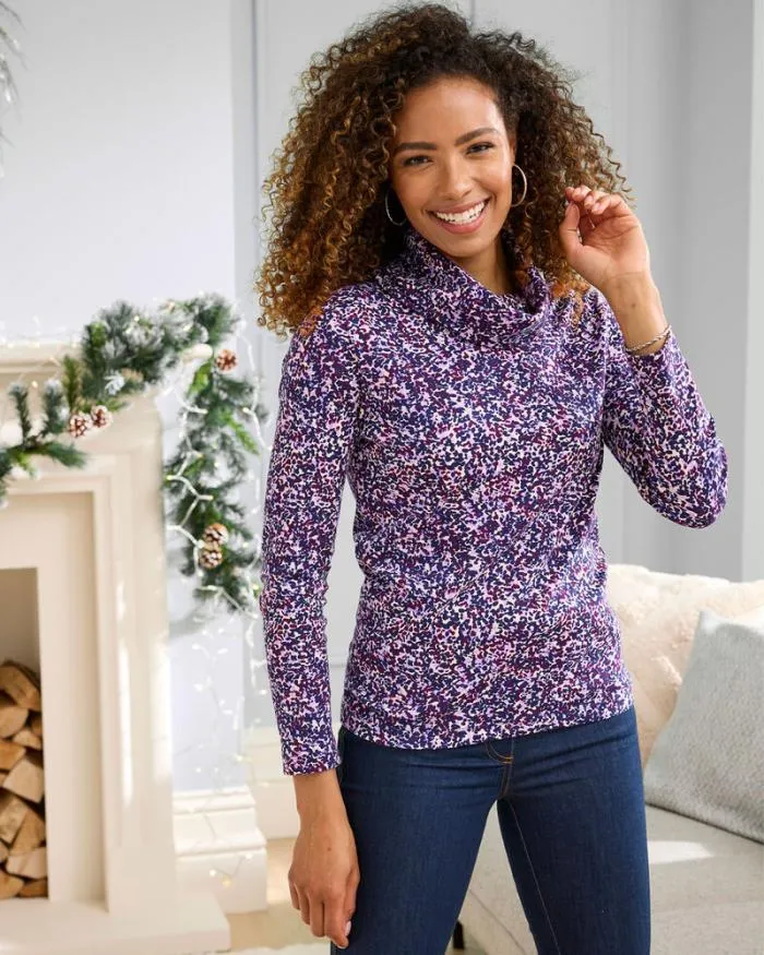 Cotton Traders Tops and TShirts CosyUp Long Sleeve Cowl Neck Top 8211 Women