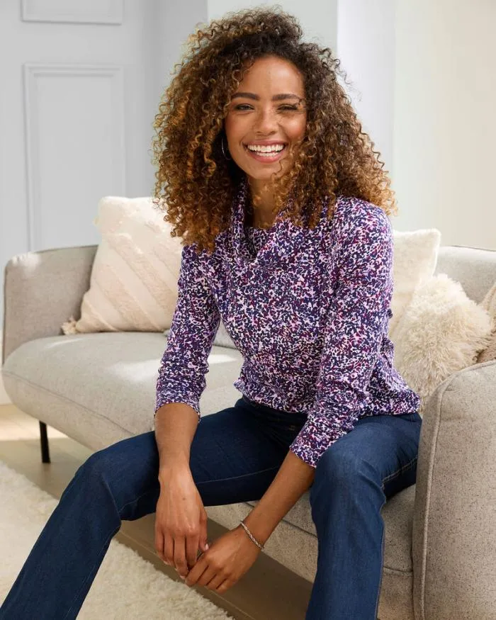 Cotton Traders Tops and TShirts CosyUp Long Sleeve Cowl Neck Top 8211 Women