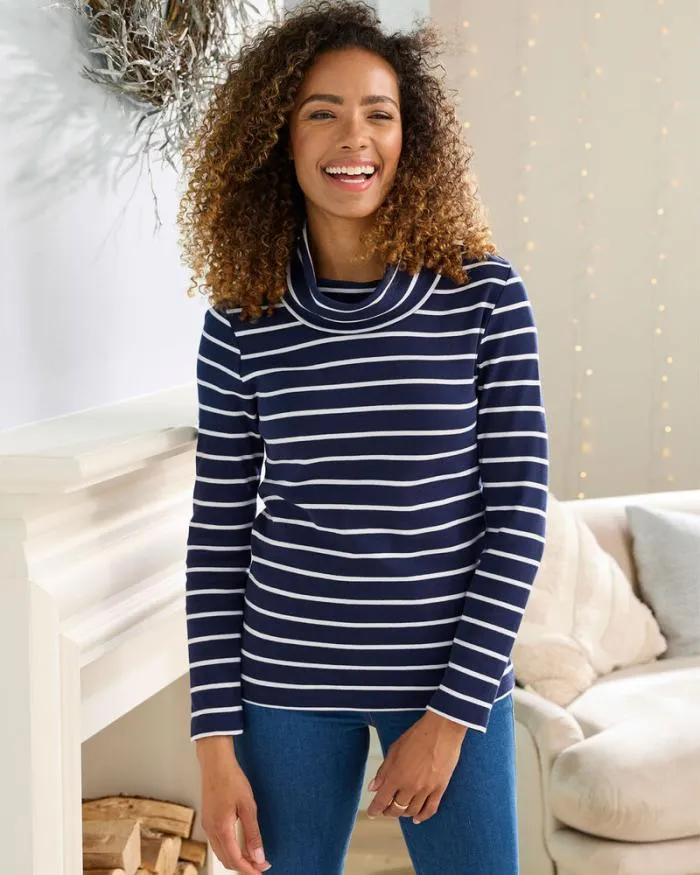 Cotton Traders Tops and TShirts CosyUp Long Sleeve Cowl Neck Top 8211 Women