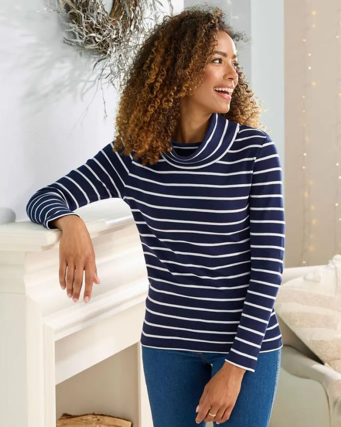 Cotton Traders Tops and TShirts CosyUp Long Sleeve Cowl Neck Top 8211 Women
