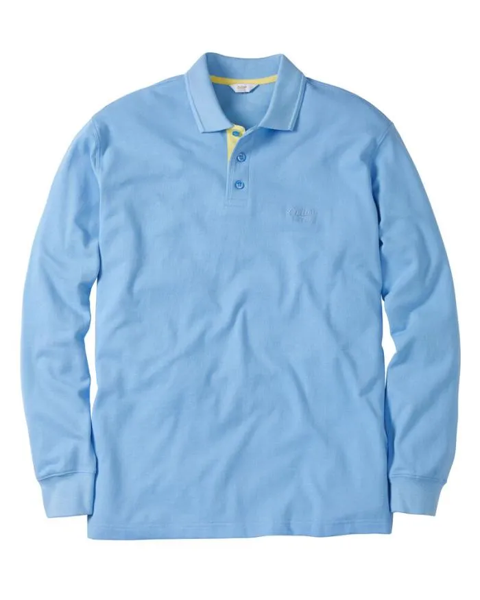 Cotton Traders Tops and TShirts Long Sleeve Polo Shirt 8211 WomenMenUnisex