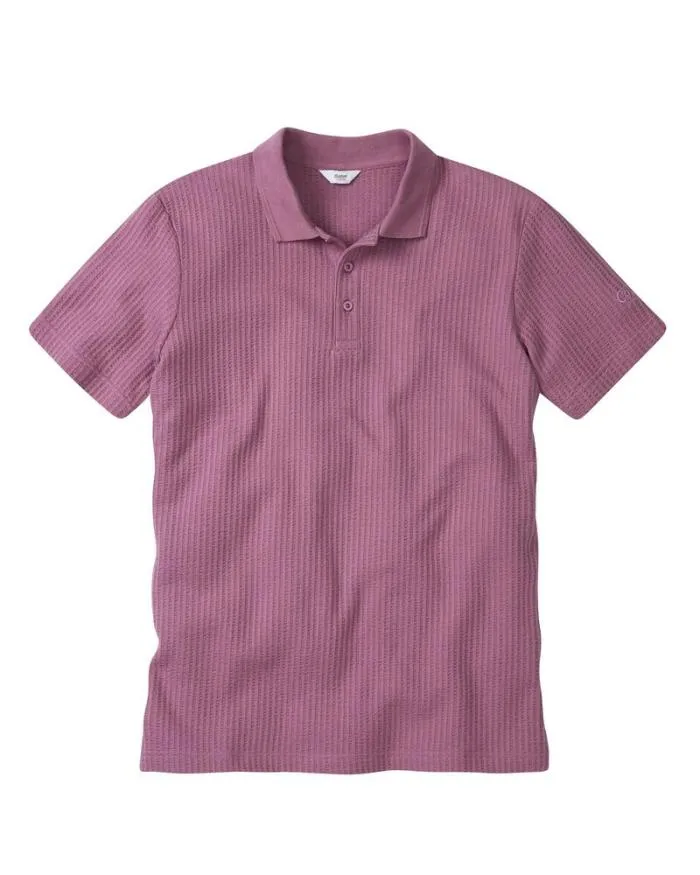 Cotton Traders Tops and TShirts Seersucker Polo Shirt 8211 WomenMenUnisex