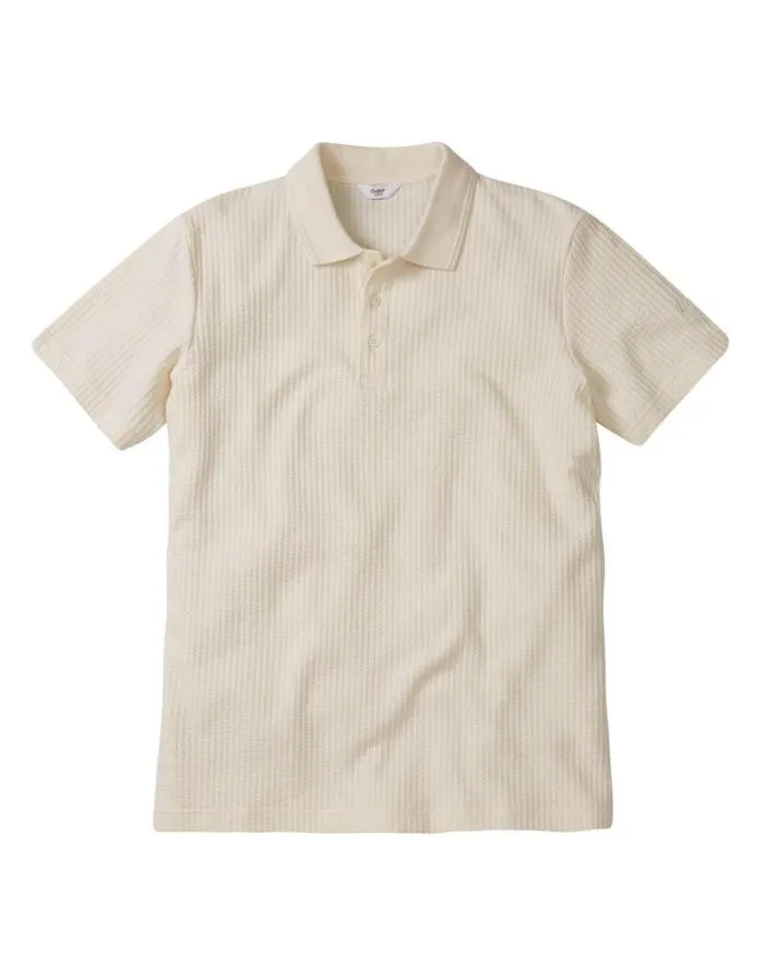 Cotton Traders Tops and TShirts Seersucker Polo Shirt 8211 WomenMenUnisex