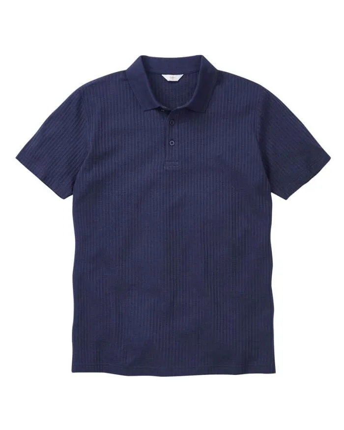 Cotton Traders Tops and TShirts Seersucker Polo Shirt 8211 WomenMenUnisex