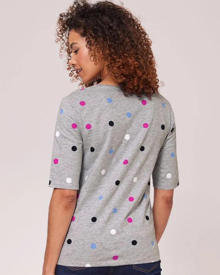 Cotton Traders Tops and TShirts Sleeve Print Jersey Top 8211 Women