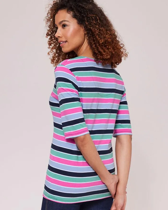 Cotton Traders Tops and TShirts Sleeve Print Jersey Top 8211 Women