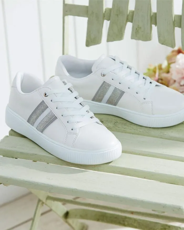 Cotton Traders Trainers Lightweight LaceUp Side Detail Trainers 8211 Women