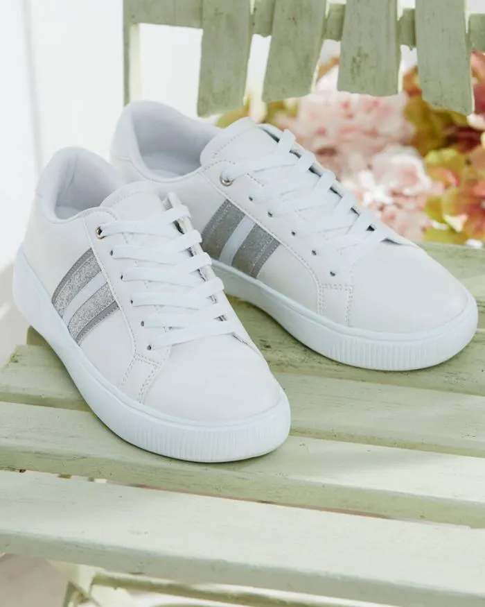 Cotton Traders Trainers Lightweight LaceUp Side Detail Trainers 8211 Women