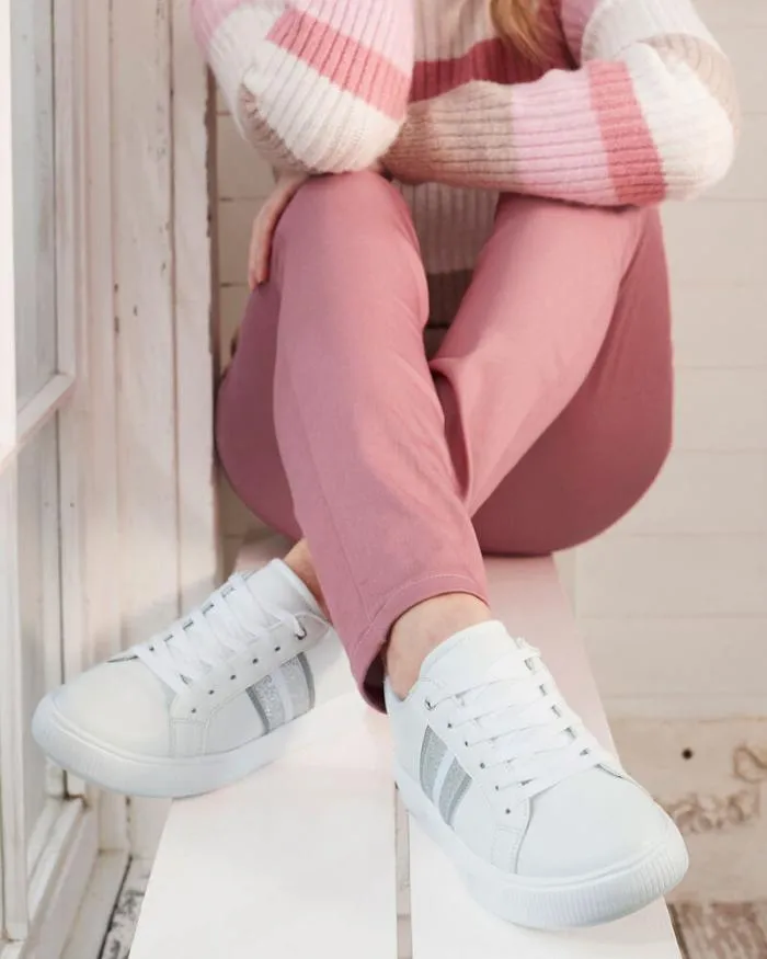 Cotton Traders Trainers Lightweight LaceUp Side Detail Trainers 8211 Women