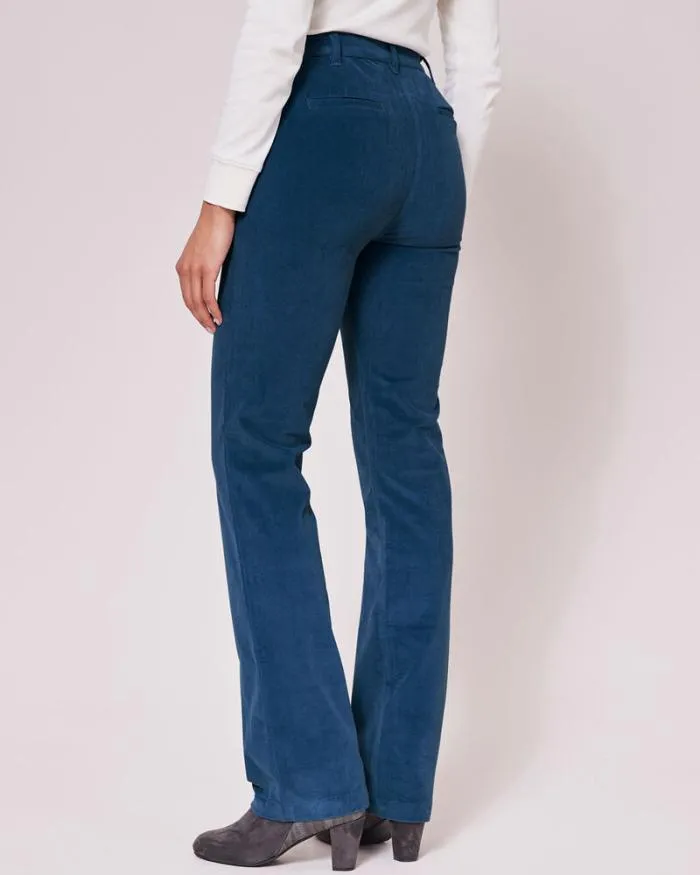 Cotton Traders Trousers Adjustable Waist Cord StraightLeg Trousers 8211 Women