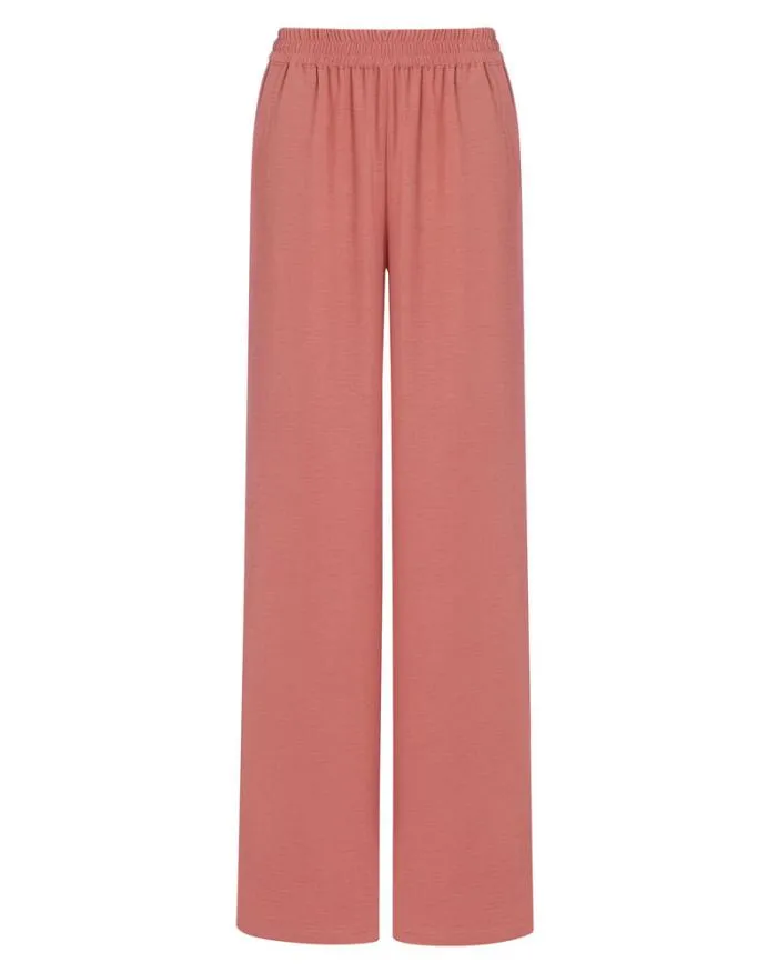 Cotton Traders Trousers Coffee Date Wide Leg Trousers 8211 Women