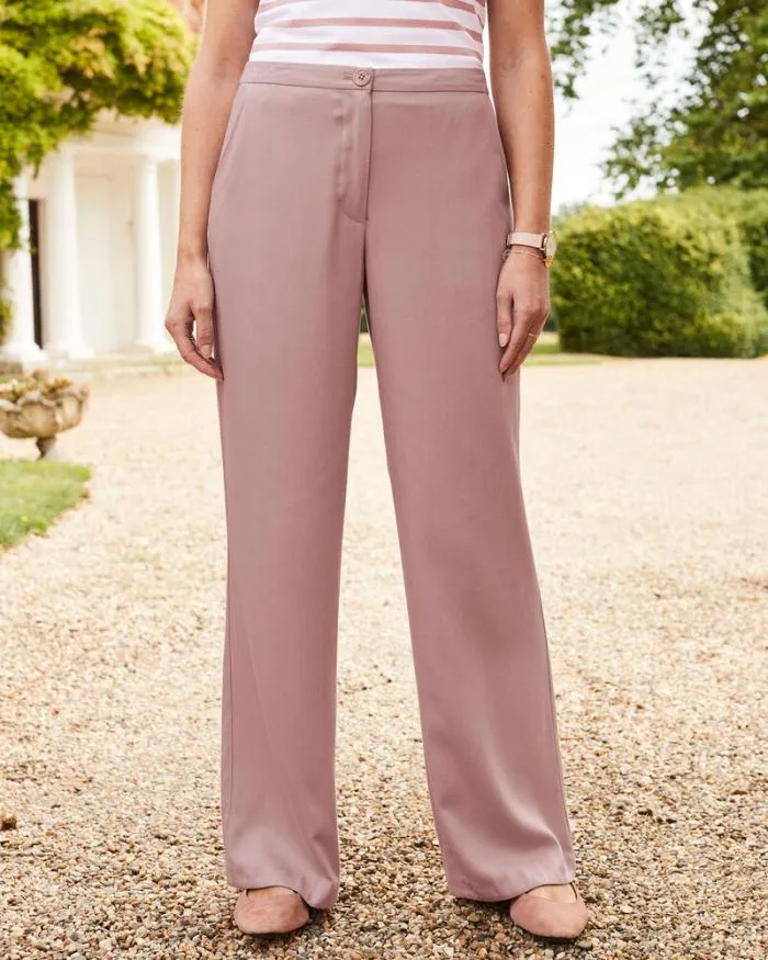 Cotton Traders Trousers Livi Wide Leg High Waist Tailored Trousers 8211 Women