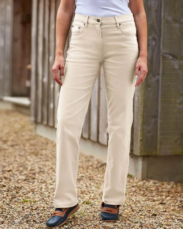 Cotton Traders Trousers S Coloured Stretch Jeans 8211 WomenUnisex