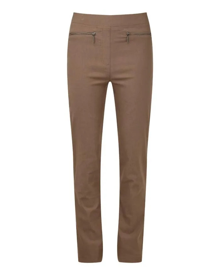 Cotton Traders Trousers Super Stretchy SlimLeg PullOn Trousers 8211 Women