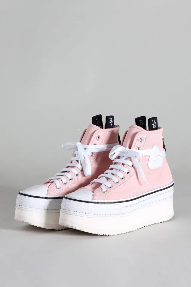 Courtney Platform High Top Sneaker 8211 Pink Sneakers R13 Women