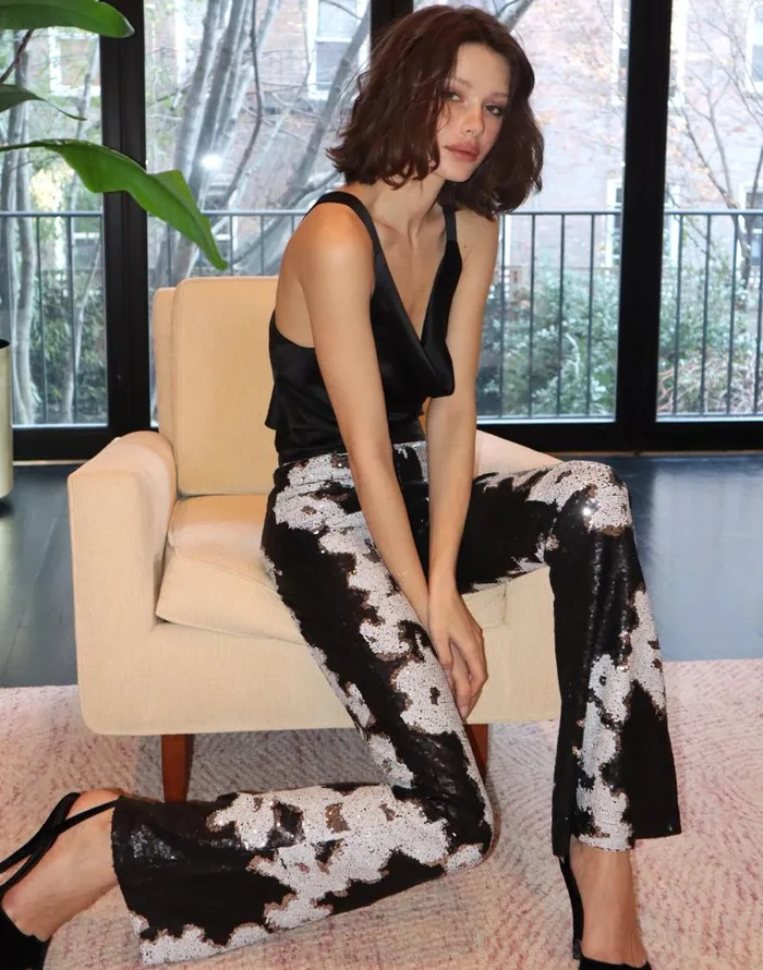 Cynthia Rowley After Hours Sequin Trouser Women Bottoms Cynthia Rowley After Hours Sequin Trouser Women Bottoms