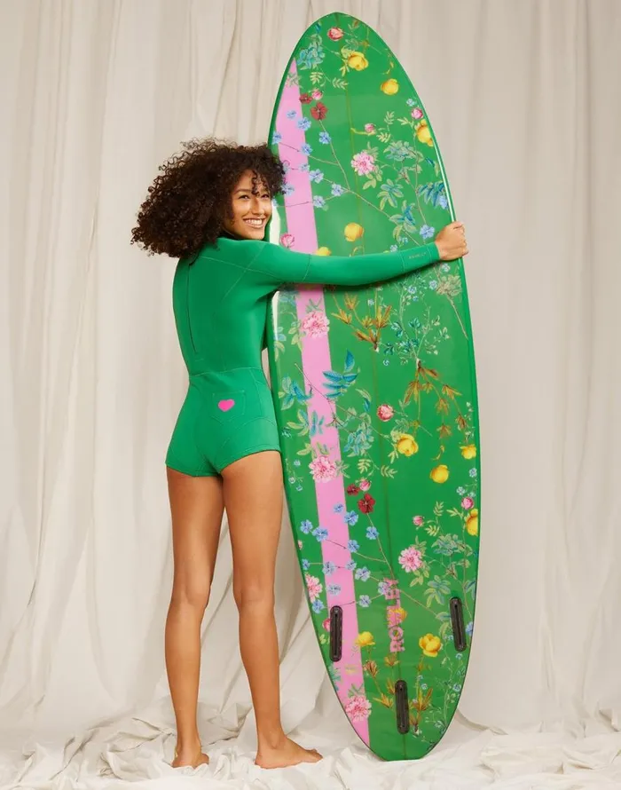 Cynthia Rowley Custom 7039 Surfboard 8211 Tulips Women Surf and Swim