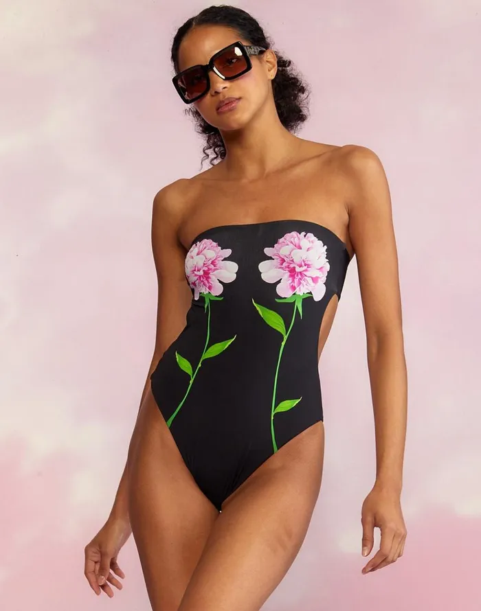 Cynthia Rowley Freya Strapless Swimsuit Women Surf and Swim Cynthia Rowley Freya Strapless Swimsuit Women Surf and Swim
