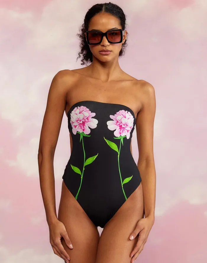 Cynthia Rowley Freya Strapless Swimsuit Women Surf and Swim Cynthia Rowley Freya Strapless Swimsuit Women Surf and Swim