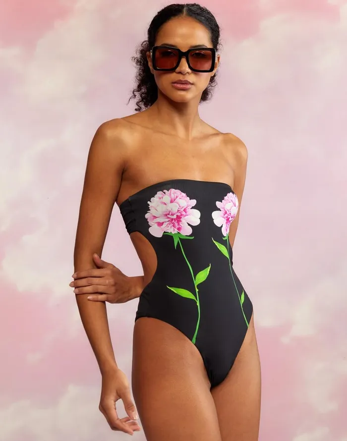 Cynthia Rowley Freya Strapless Swimsuit Women Surf and Swim Cynthia Rowley Freya Strapless Swimsuit Women Surf and Swim