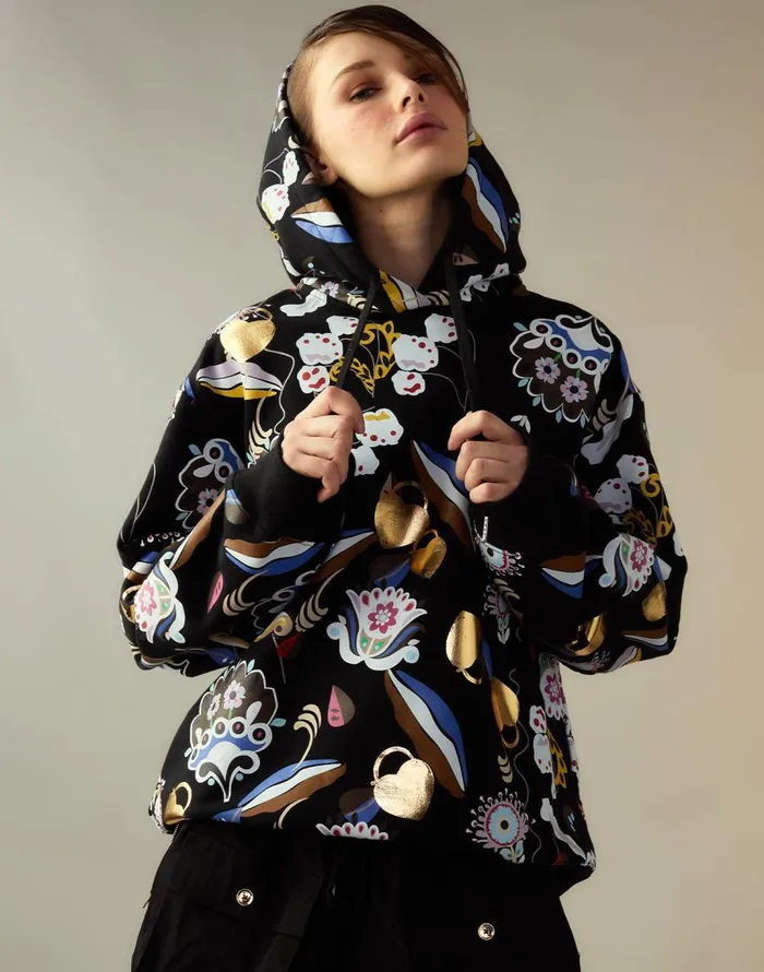 Cynthia Rowley Gilded Garden Sweatshirt Women Tops Cynthia Rowley Gilded Garden Sweatshirt Women Tops