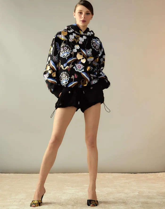 Cynthia Rowley Gilded Garden Sweatshirt Women Tops Cynthia Rowley Gilded Garden Sweatshirt Women Tops