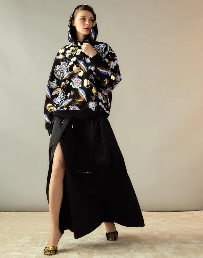 Cynthia Rowley Gilded Garden Sweatshirt Women Tops Cynthia Rowley Gilded Garden Sweatshirt Women Tops