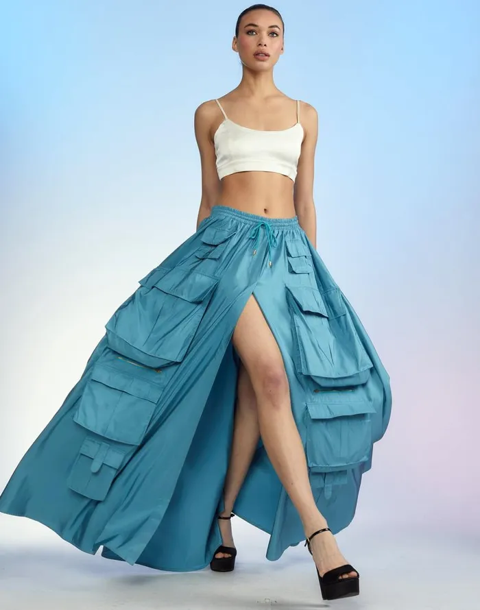 Cynthia Rowley Taffeta Cargo Skirt Women Bottoms Cynthia Rowley Taffeta Cargo Skirt Women Bottoms