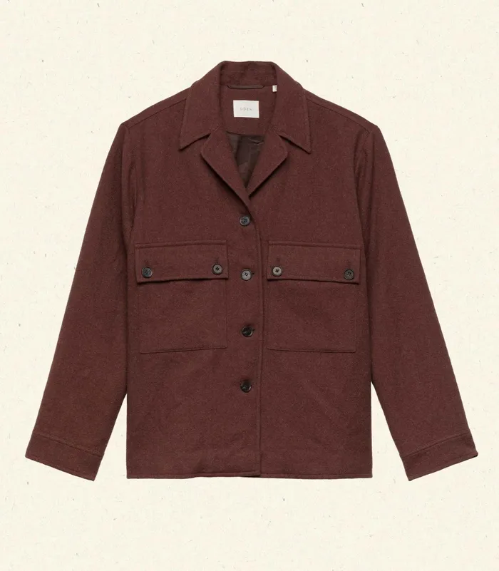 DEN Coats and Jackets Women Clifton Jacket Rust Umber DEN Coats and Jackets Women Clifton Jacket Rust Umber