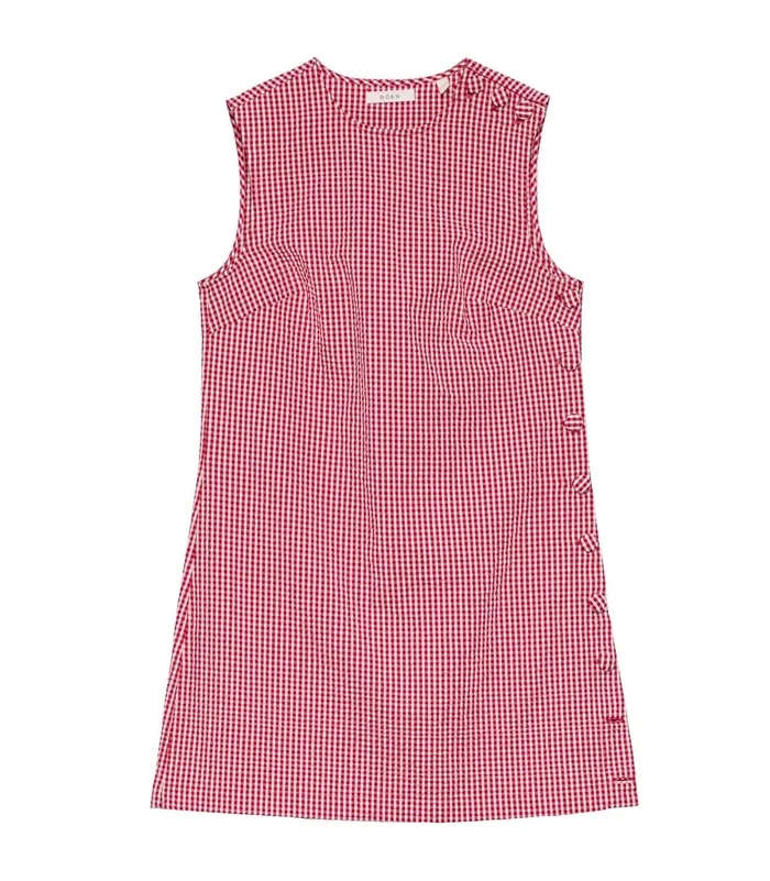 DEN Dresses Women Coralie Dress Rouge La Maddalena Gingham DEN Dresses Women Coralie Dress Rouge La Maddalena Gingham