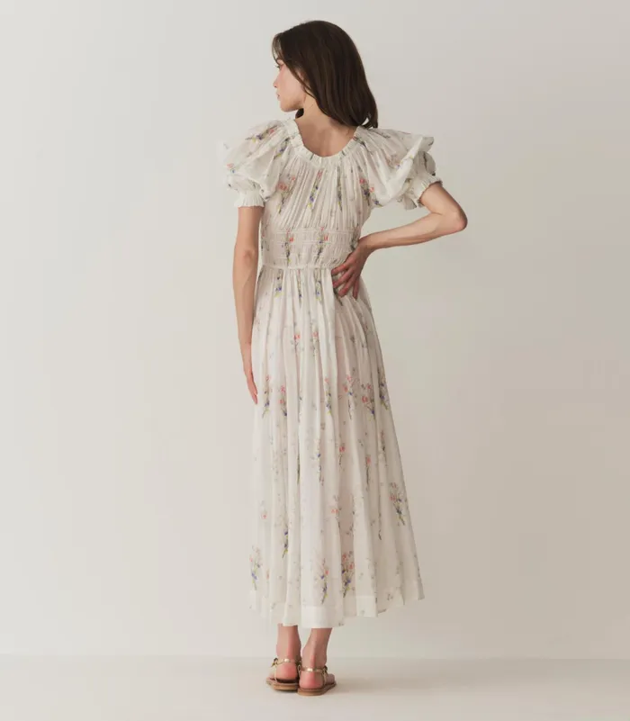 DEN Dresses Women Ischia Dress Painted Bouquet DEN Dresses Women Ischia Dress Painted Bouquet