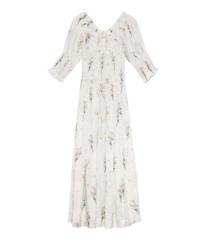 DEN Dresses Women Ischia Dress Painted Bouquet DEN Dresses Women Ischia Dress Painted Bouquet