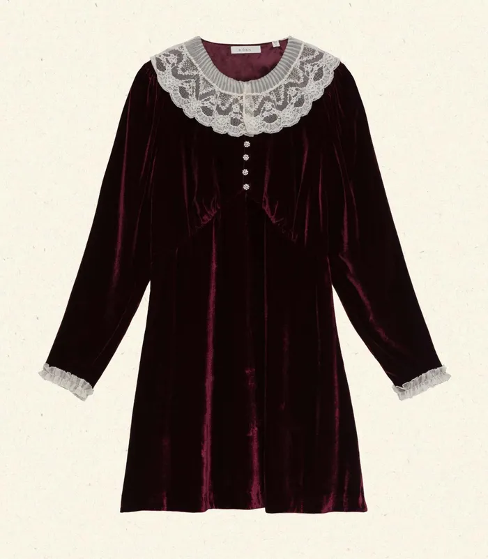 DEN Dresses Women Lisbeth Dress Vino Rosso DEN Dresses Women Lisbeth Dress Vino Rosso