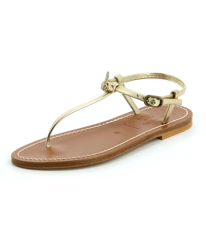 DEN Shoes Women DEN and KJacques Cte Sandal Metallic Champagne