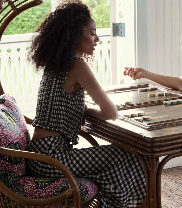 DEN Tops Women Harietta Top Marilyn Gingham DEN Tops Women Harietta Top Marilyn Gingham