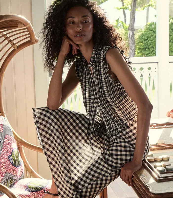 DEN Tops Women Harietta Top Marilyn Gingham DEN Tops Women Harietta Top Marilyn Gingham