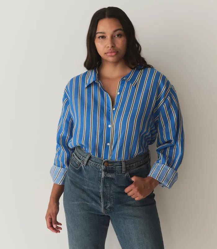 DEN Tops Women Remis Top Bleu Monaco Stripe