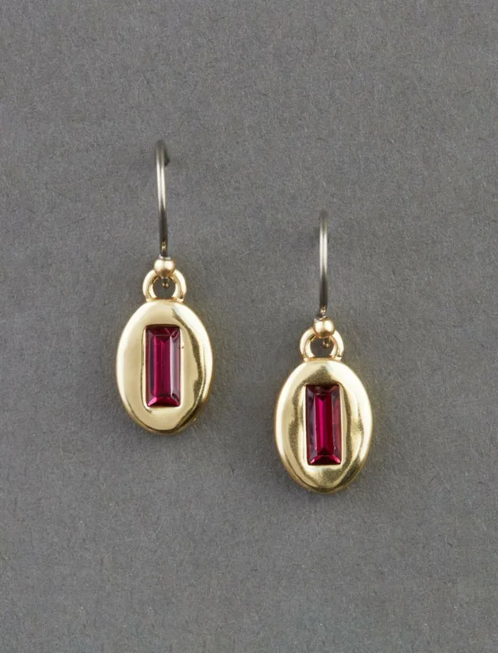 Dainty Pink Stone Drop Gold Women Lucky Brand Jewelry