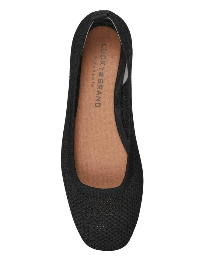 Daneric Flat Black Women Lucky Brand Shoes