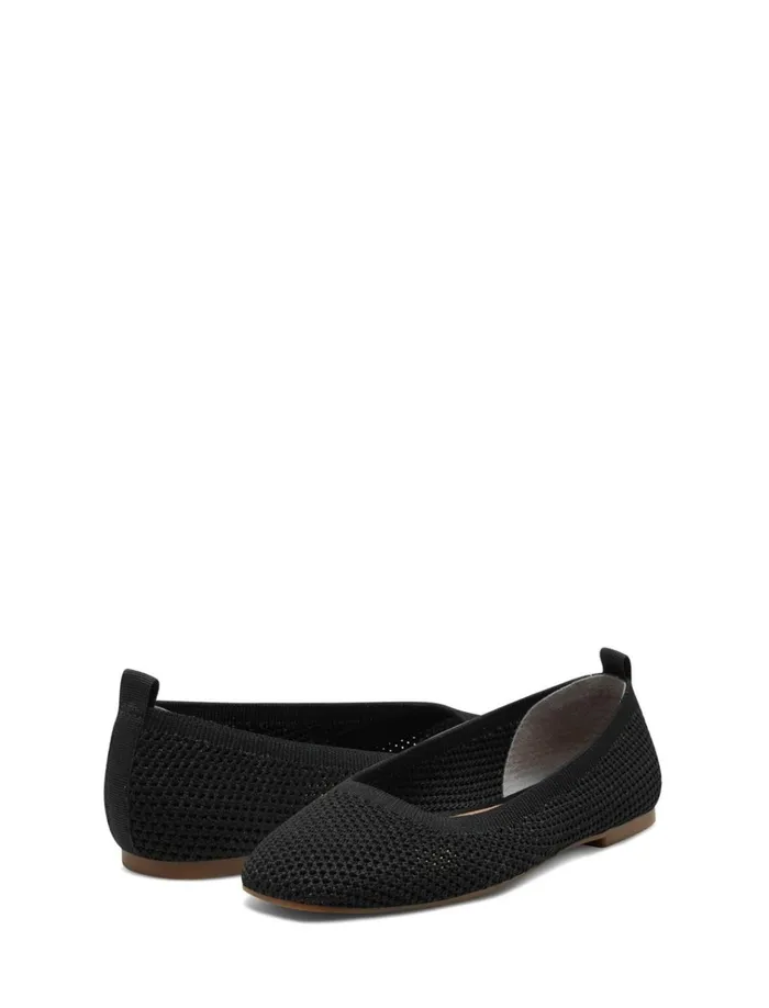 Daneric Flat Black Women Lucky Brand Shoes