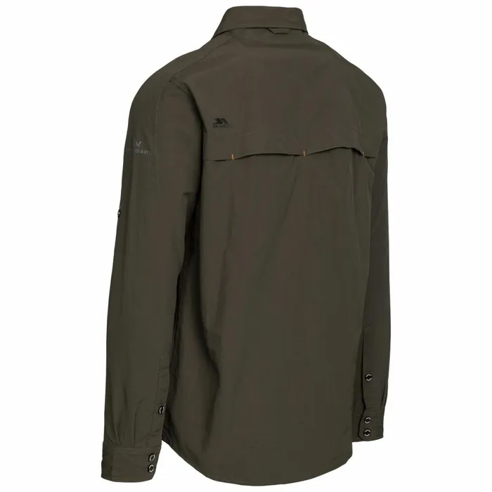 Darnet Mosquito Repellent Shirt Olive Men Trespass Shirts