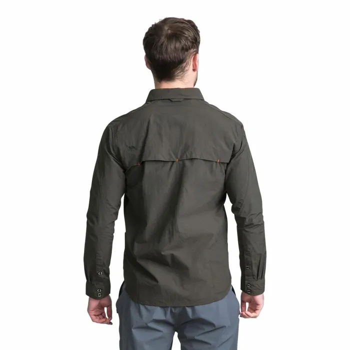 Darnet Mosquito Repellent Shirt Olive Men Trespass Shirts
