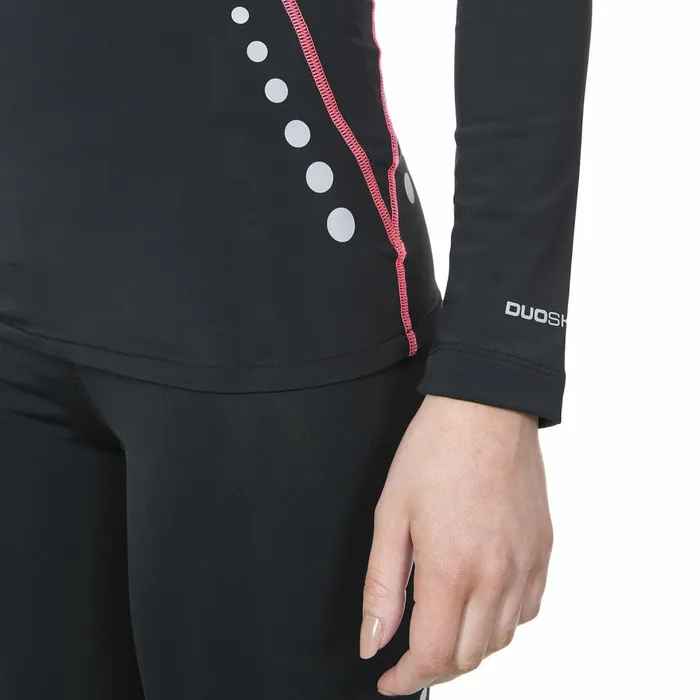 Dasha DLX Long Sleeve Thermal Tshirt Black Women Trespass Base Layers